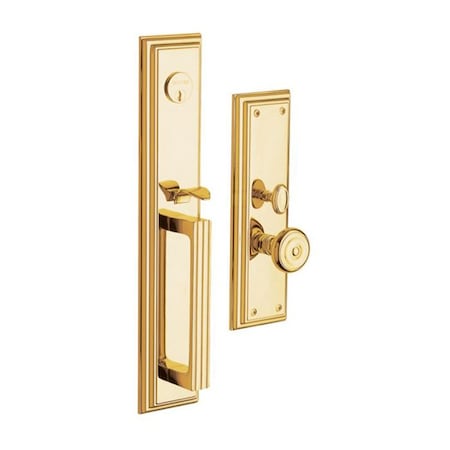 Baldwin Double Cylinder Entry Handlesets Lifetime Brass 6542.003.DBLC